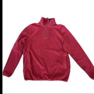 Joe Fresh Mens Fleece Jacket Red 1/4
Zip Mock Neck Pullover From Nordstrom
Sz M